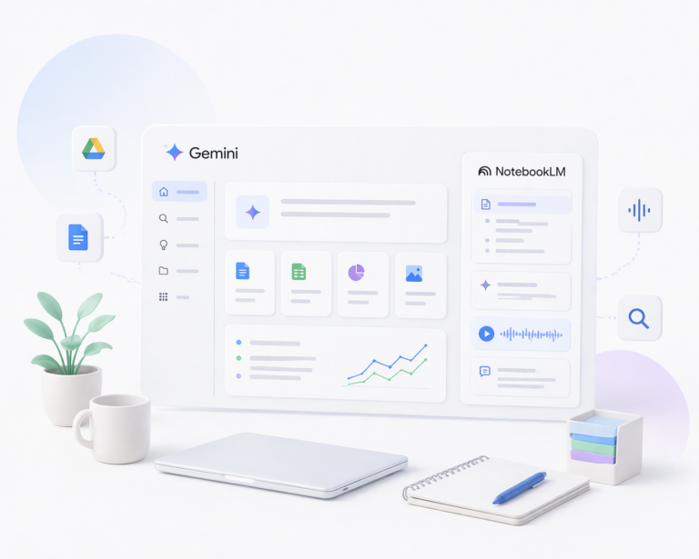 Gemini och NotebookLM visar att AI blir mer som en arbetsyta än en chatt