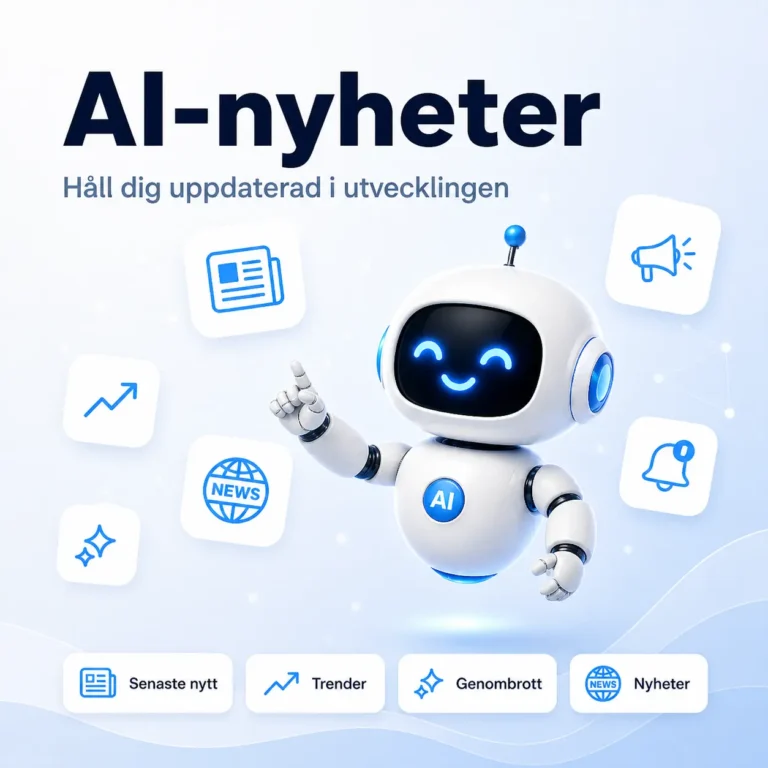 AI-Nyheter, Nyheter om AI | gptai.se
