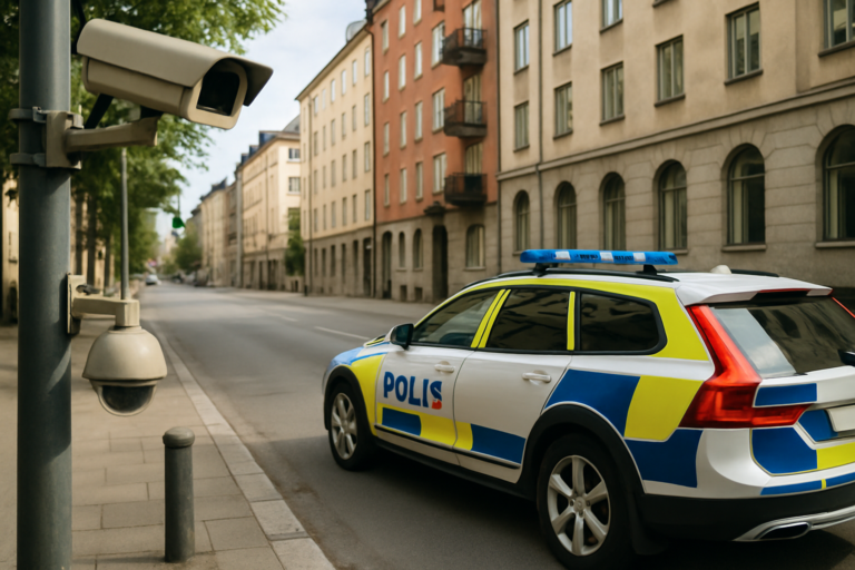Polisen får nya regler för AI-ansiktsigenkänning i: polisbilar och övervakningskameror i svensk stadsmiljö.